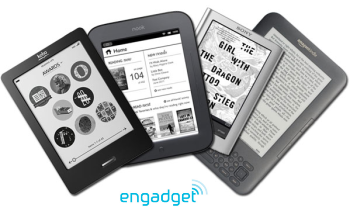 Ereaders, image via engadget