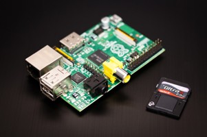 Raspberry Pi (image courtesy of Switched on Tech Design and Raspberry Pi)